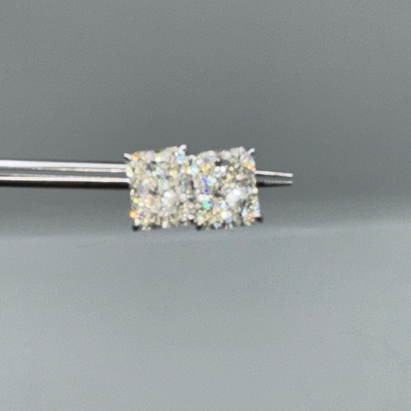 4ct Radiant Cut Earrings - Picture 6 of 12